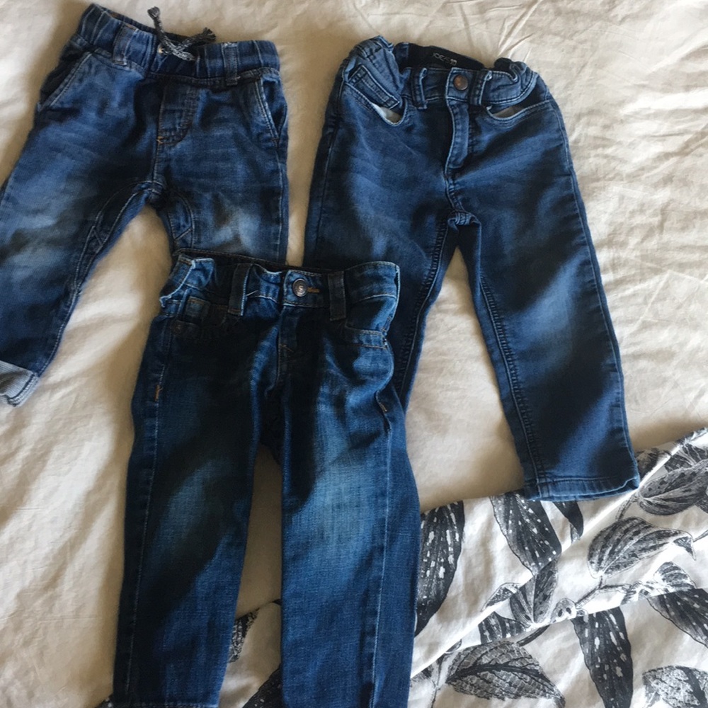 3 piece denim lot boys 18/24 mo
